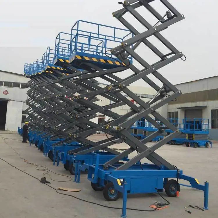 13 to 59ft Electric scissor lift for car maintenance automobile maintenance platform scissor car lift 4 to 18m