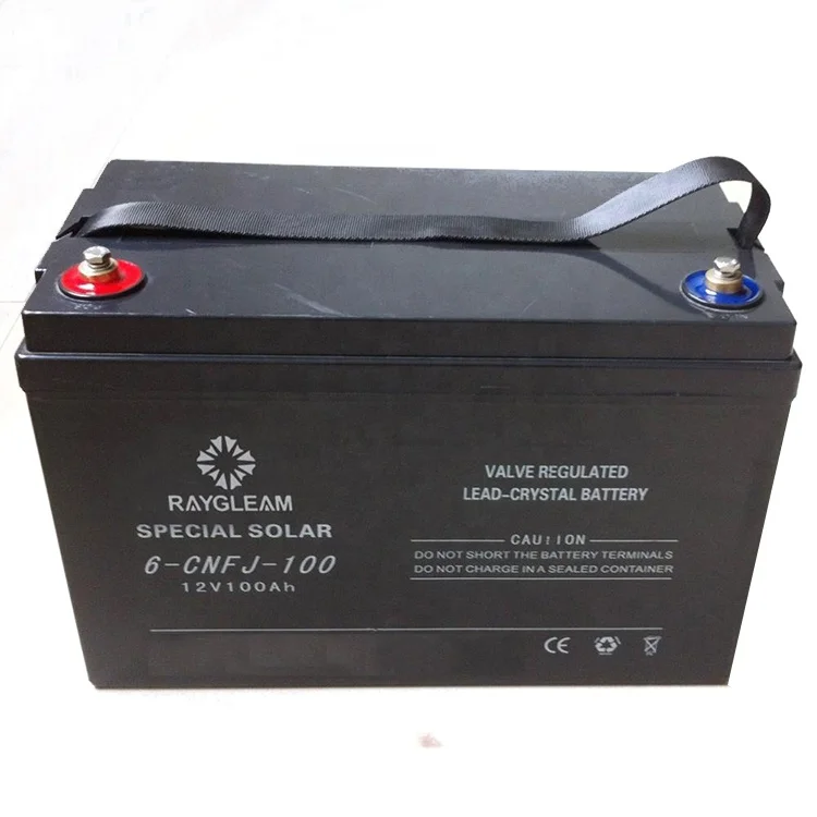 
2019 Hot sale 12V 100Ah lead crystal solar battery charger storage 