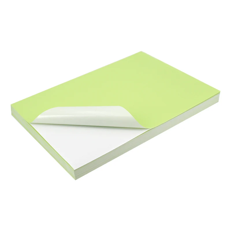 Laserjet A4 A3 80gsm Glossy Self-adhesive Sticker Paper Mixed Color Back Glue Laser Inkjet Label Printing Adhesive Sticker Paper