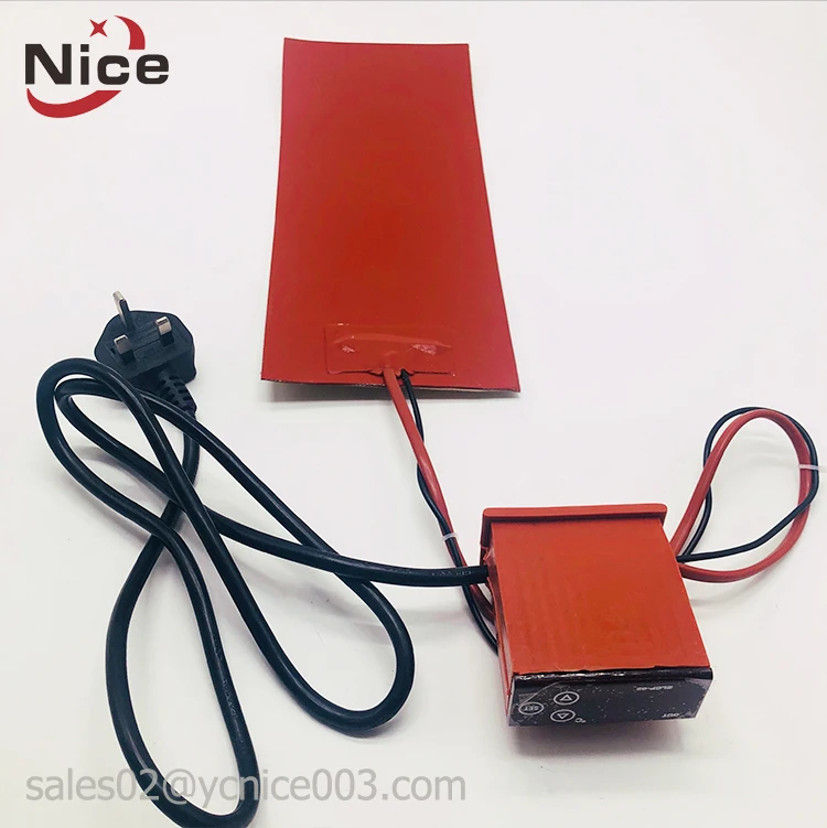 Flexible heat strip 12v machine heating silicone rubber thin film