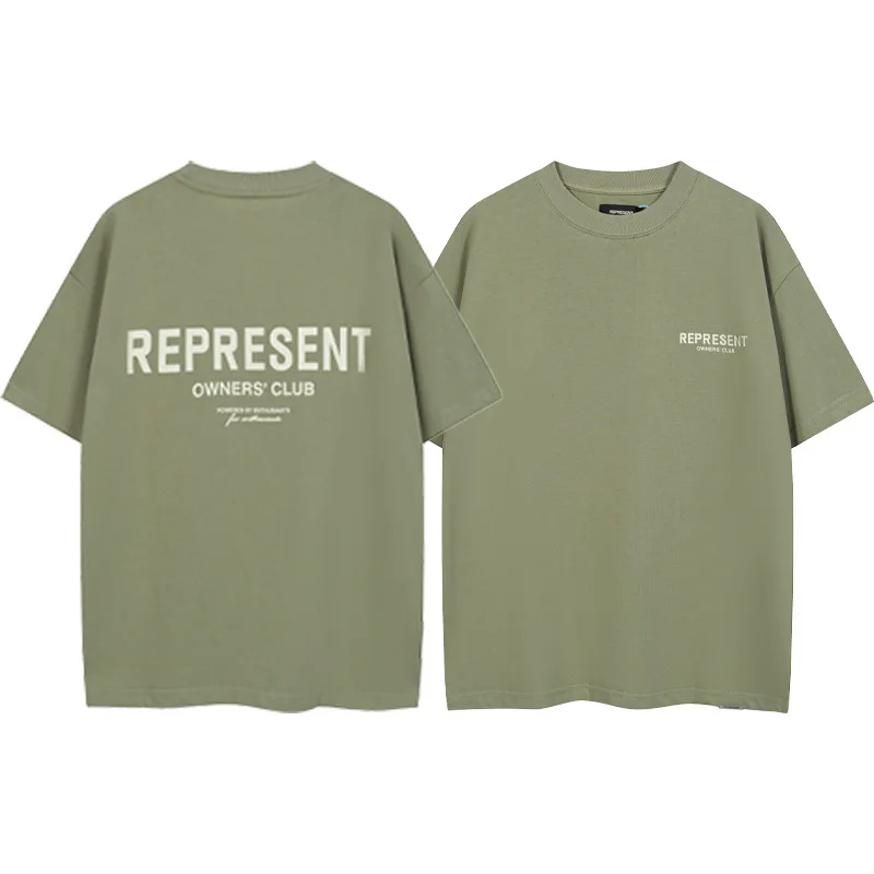 Fashion Designer Represent Oversize Heavy 100% Cotton Korean Brand Sweat T-Shirt