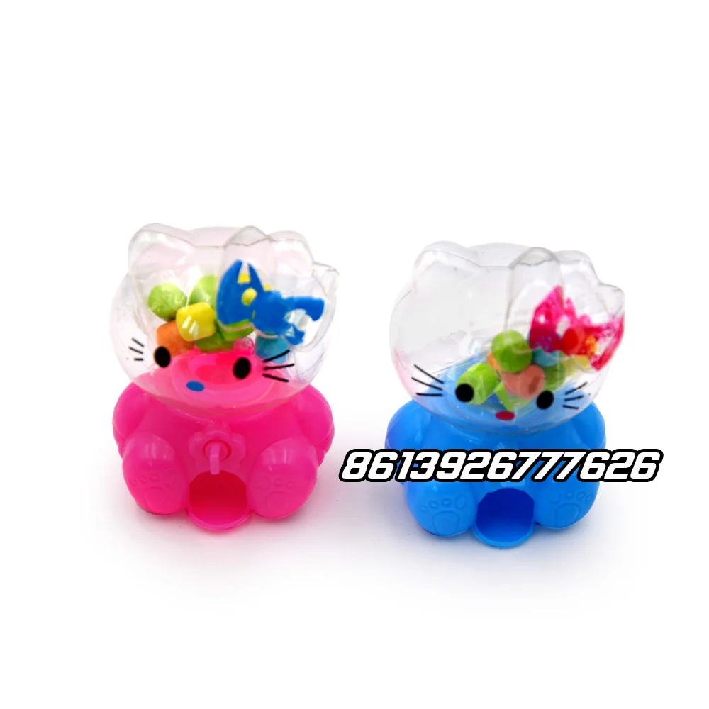 Wholesale hot selling fruit hard candy cat shaped toy candy
