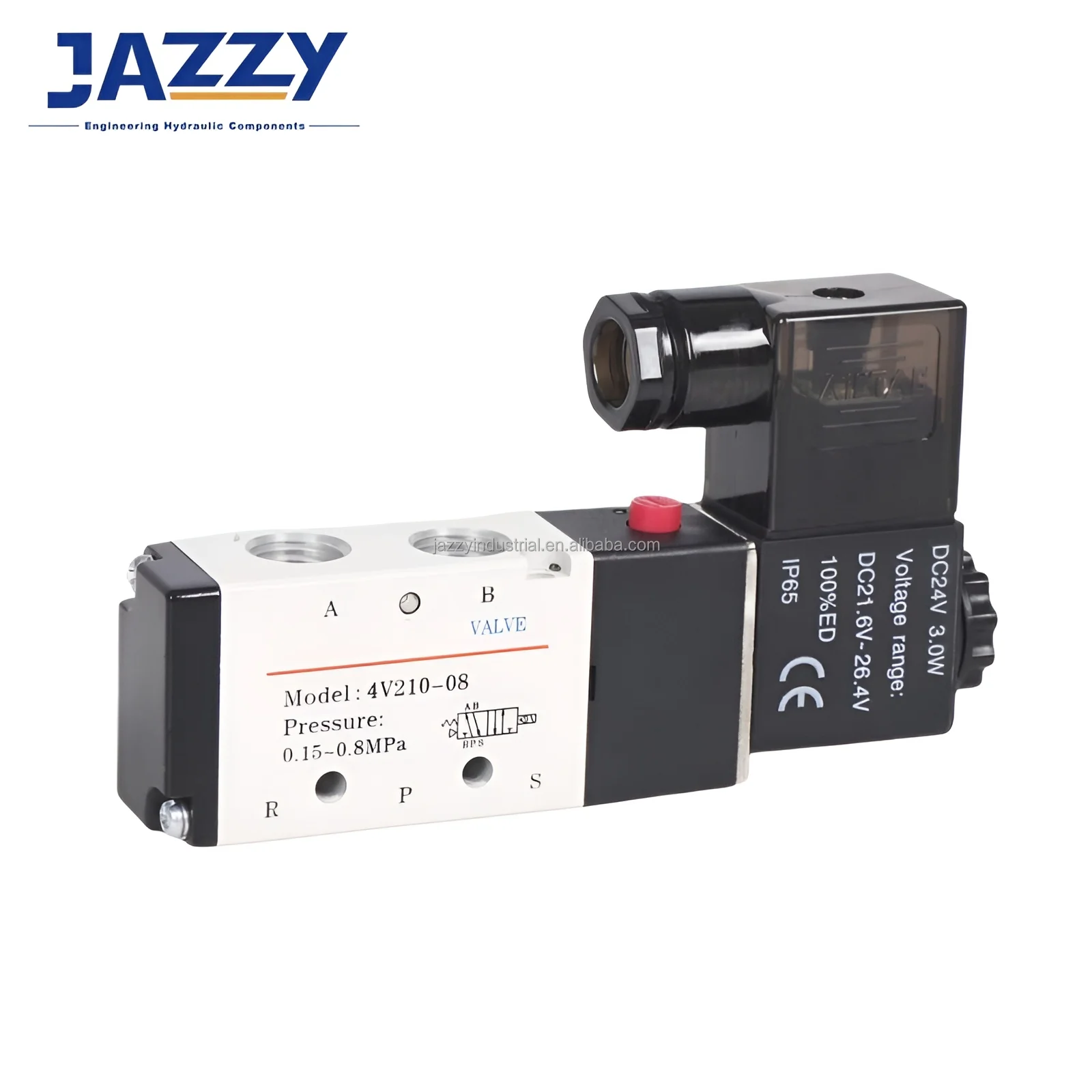 JAZZY 4V300 Series Solenoid Valve, Air Pilot Valve VF BM NAMUR EL 3V1 4H TSV MPV 4HV 4R Hand Pull Pneumatic Solenoid Valve