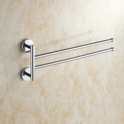 Wall Mount Brass Swing Arm Towel Rod 2/3/4/5/6 Rods  Rotatable Towel Bar Towel Hanger