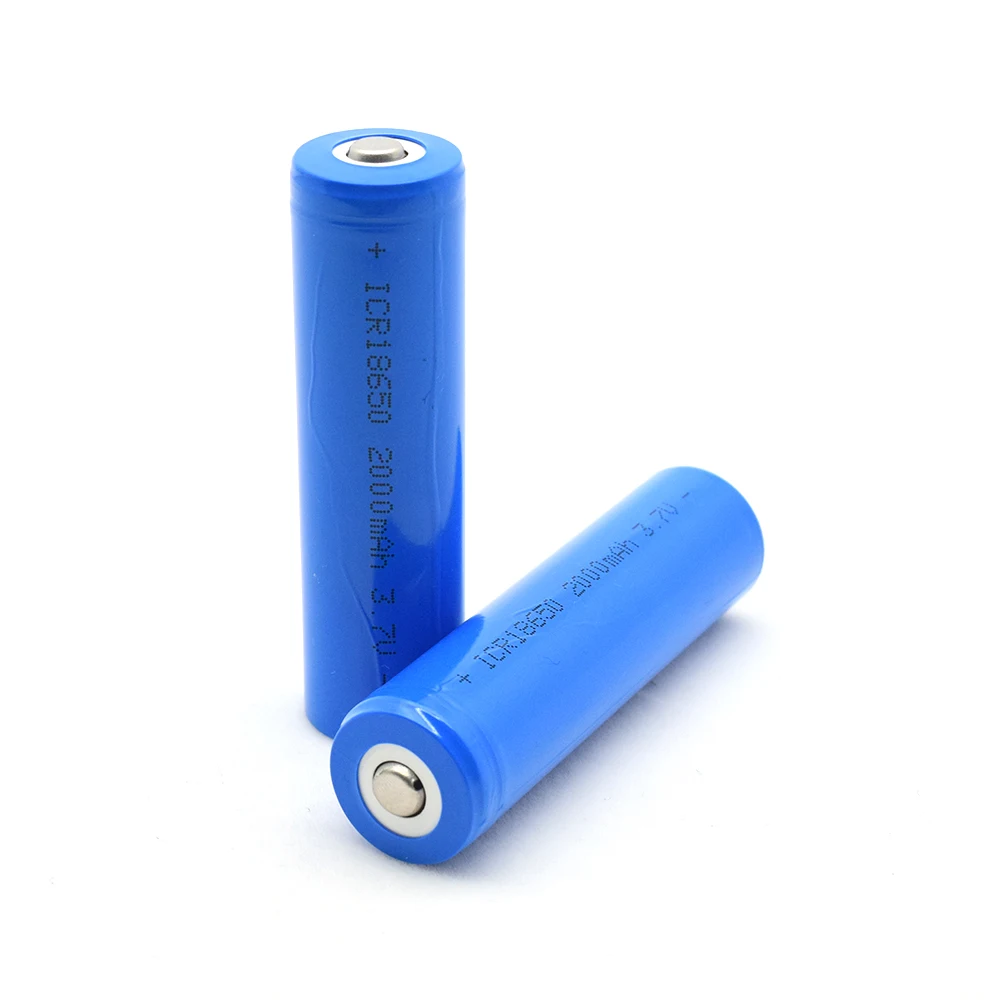 Rechargeable 3.7 V 2000 Mah Li-ion Icr18650 3.7v 2000mah Icr 18650 Lithium Li Ion Batteries Battery