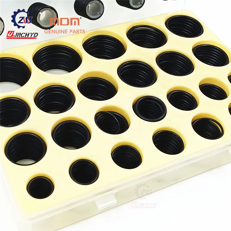 Hot sale excavator parts 588pcs rubber Gasket oring sealing rubber ring kit for VOLVO