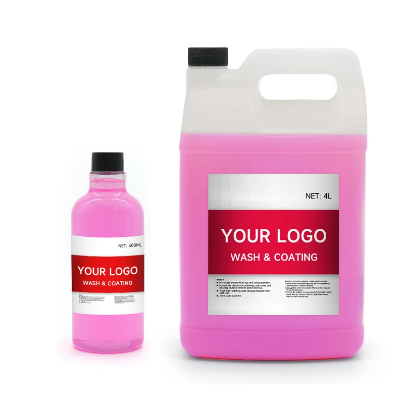 500ml/1L/4L/20L car wash and coating shampoo high gloss