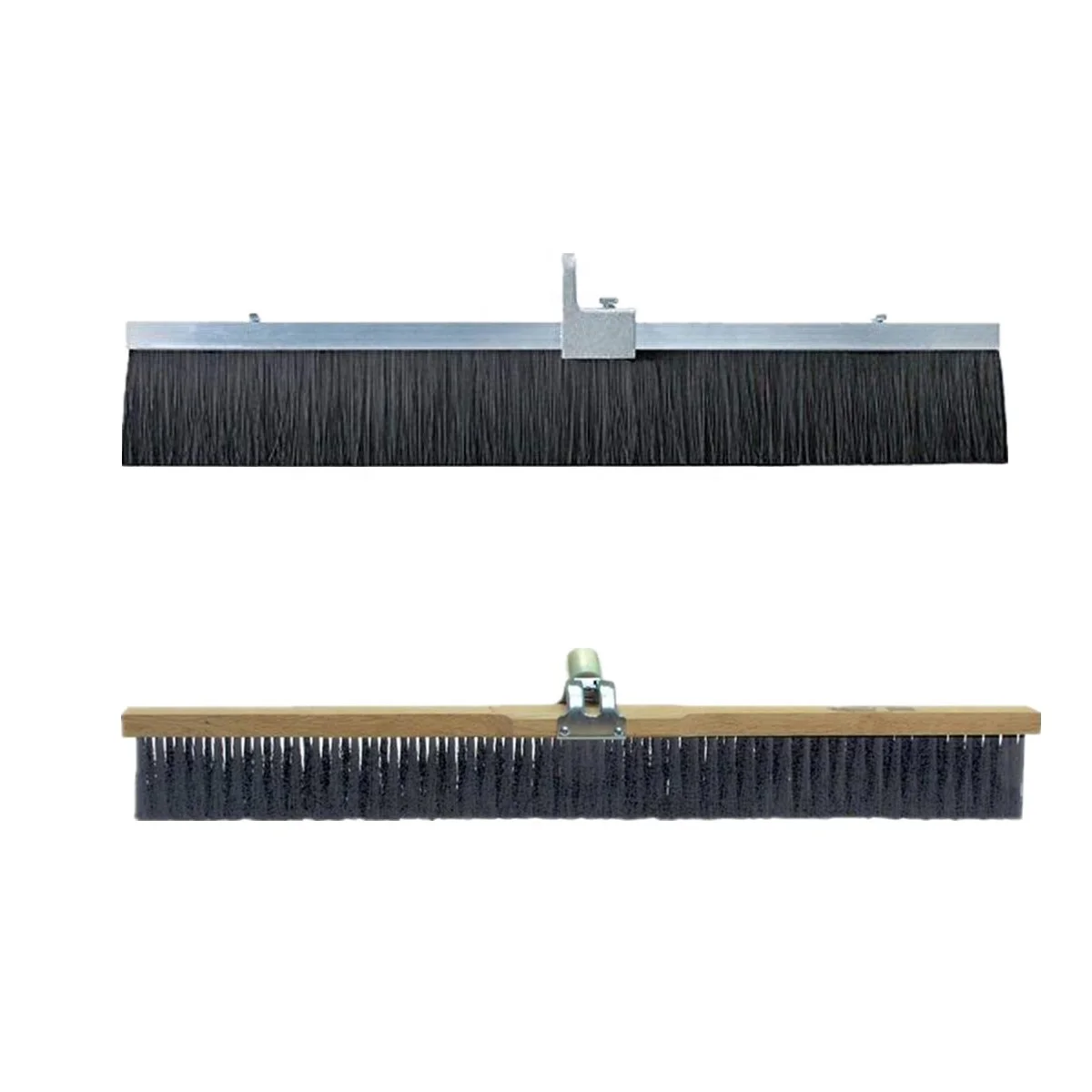 24'  Memory Resist Green Nylon Bristles Concrete Finishing Broom Brush with Handle for apply fine medium finish