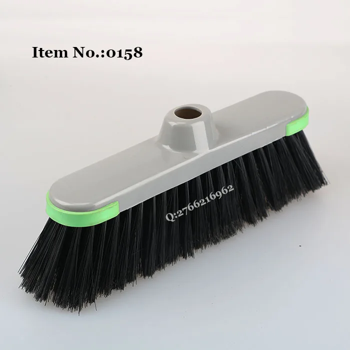 HQ0158 African market wholesale color PET broom with long wooden stick