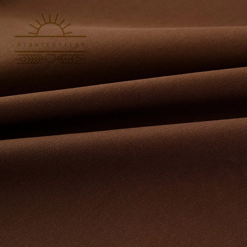 RIGU Textile OEM ODM Polyester 35 Cotton Textiles Woven Workwear Fabric TC Twill Polyester Fabric 230GSM Twill Workwear Fabric
