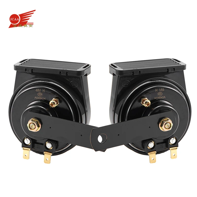 Car electric vehicle booster scooter motorcycle horn waterproof modified super loud 12V48V universal snail horn