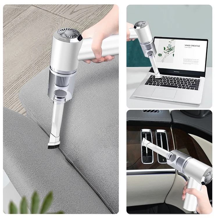 Factory Top Seller Home Automotive Dry & Wet Dust Remover Mini 120W Wireless Car Vacuum Cleaner