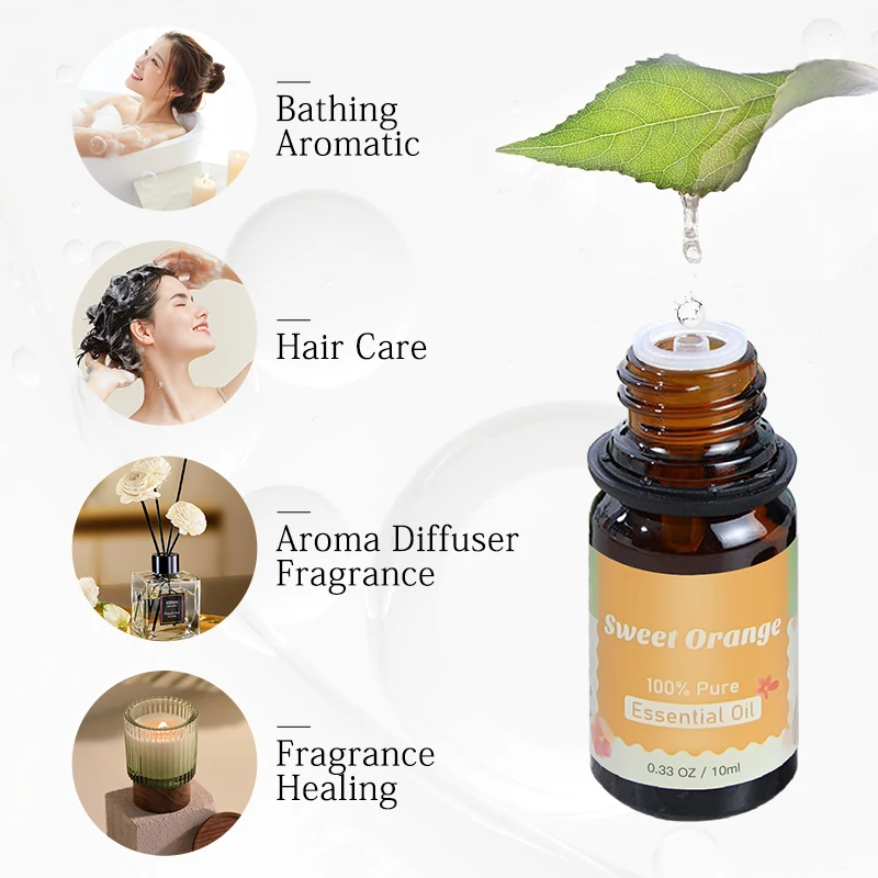 Hot Sale Pure Flowers Essential Oil 8 Piece Set In Gift Box Ssfe For Diffuser Aromatherapy Essential Oils Set