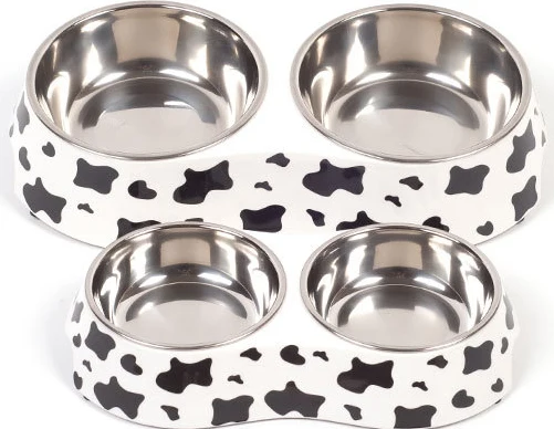 Home Kitchen Pet Products Accessories double bowl dog cat bowls stainless steel pet bowl