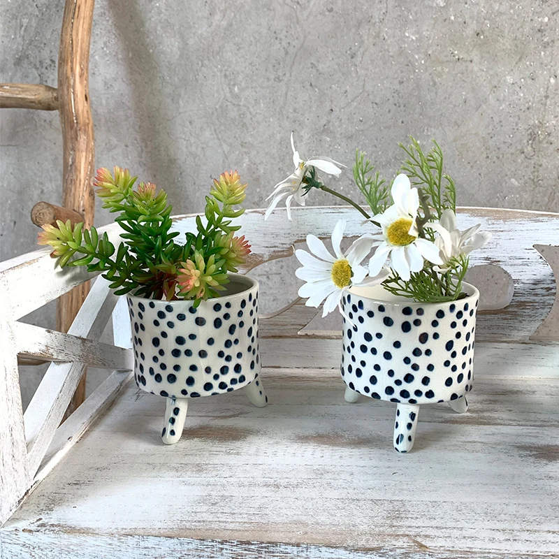 Modern minimalist handmade art Zen vase ceramic ornaments living room TV cabinet flower pot