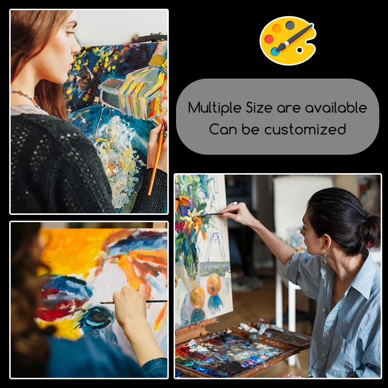 Wholesale Cheap High Quality Large Black Canvas Frame, Triple-Primed 280g Cotton Acid-free Stretched Canvas for Art Painting