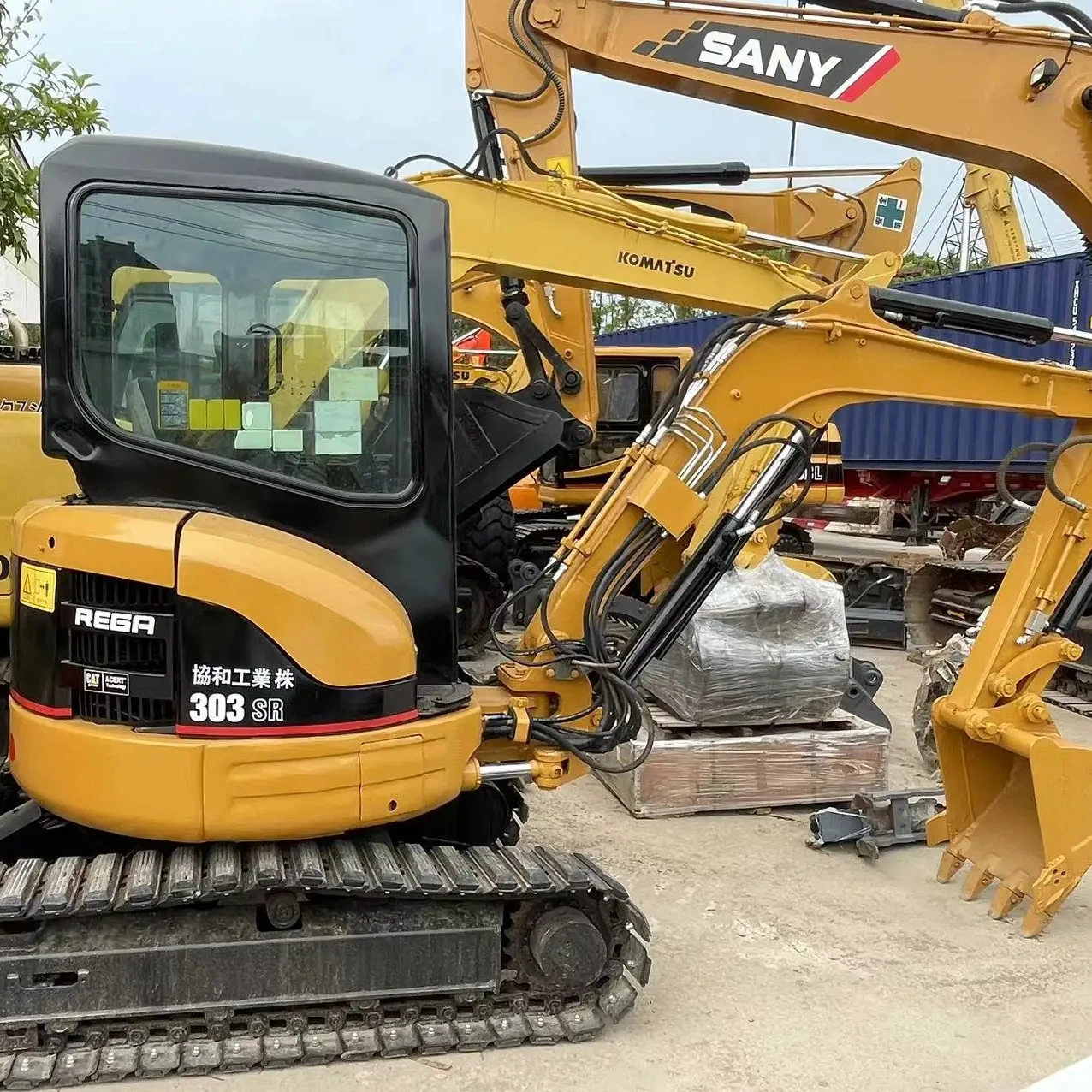 Used second hand excavator earth-moving machinery cat 303.5e ofsale