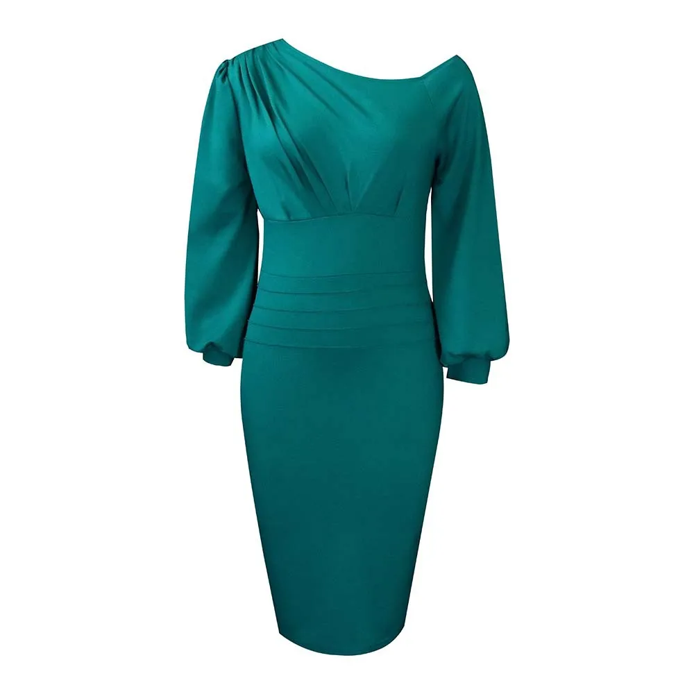 New Arrival Plus Size Women Clothing Long-sleeved temperament commuter slim professional office OL dress