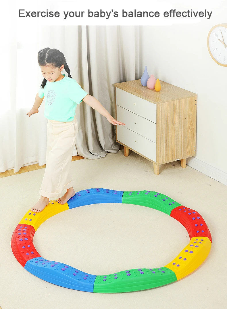 Children Educational Sensory Integration Balance Training Tactile Balanced Beam Baby Stepping Stone Toys for Sale