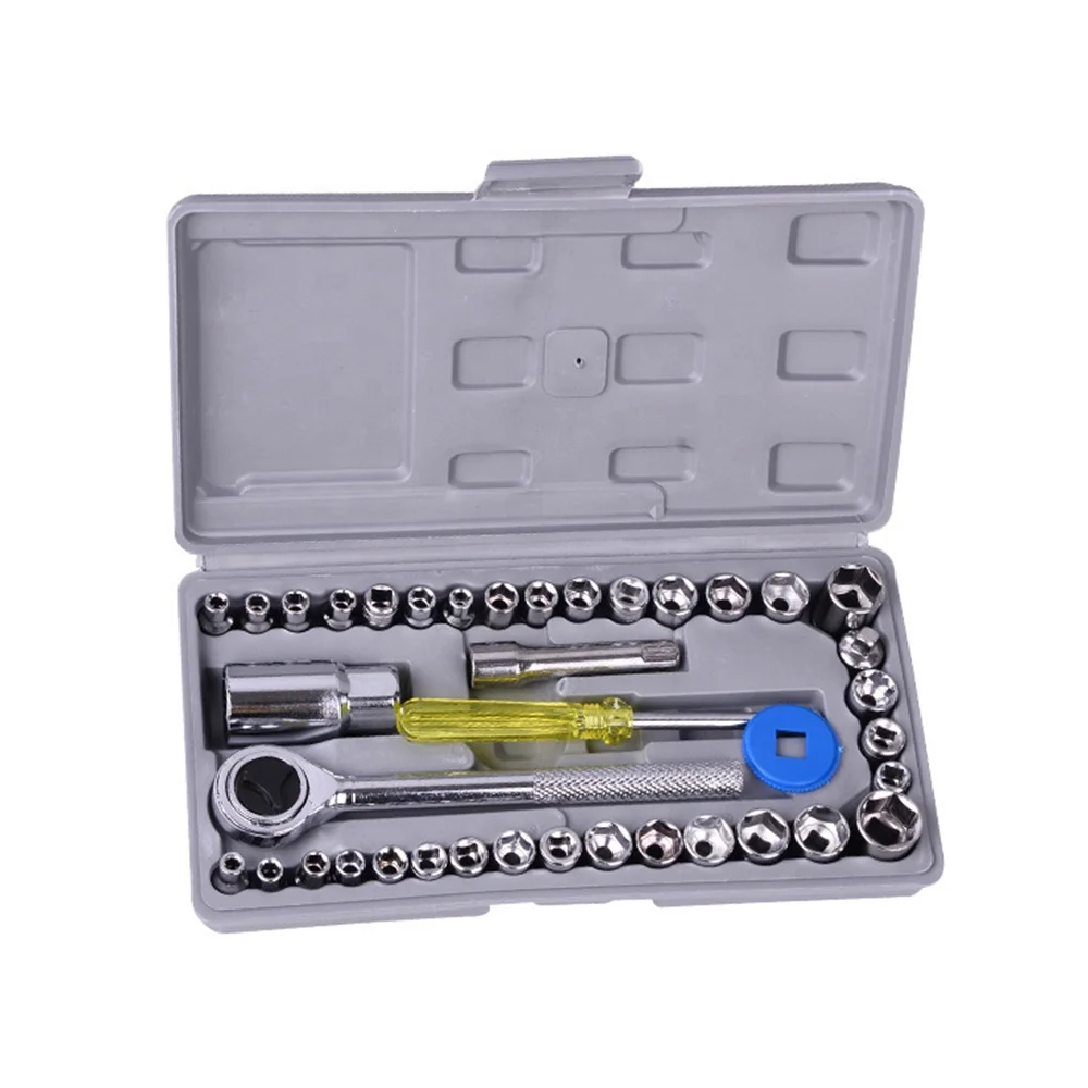 40 шт. Ручной инструмент из углеродистой стали для велосипеда набор динамометрических ключей с шестигранной головкой