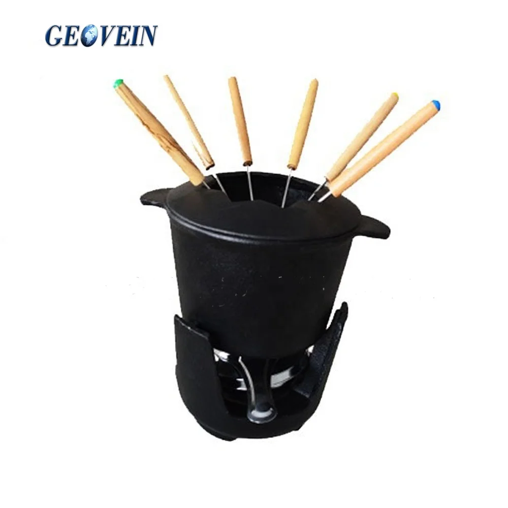 Amazon Hot Selling Cast Iron Personalized Fondue Pot Grilled Cheese Maker For Sale
