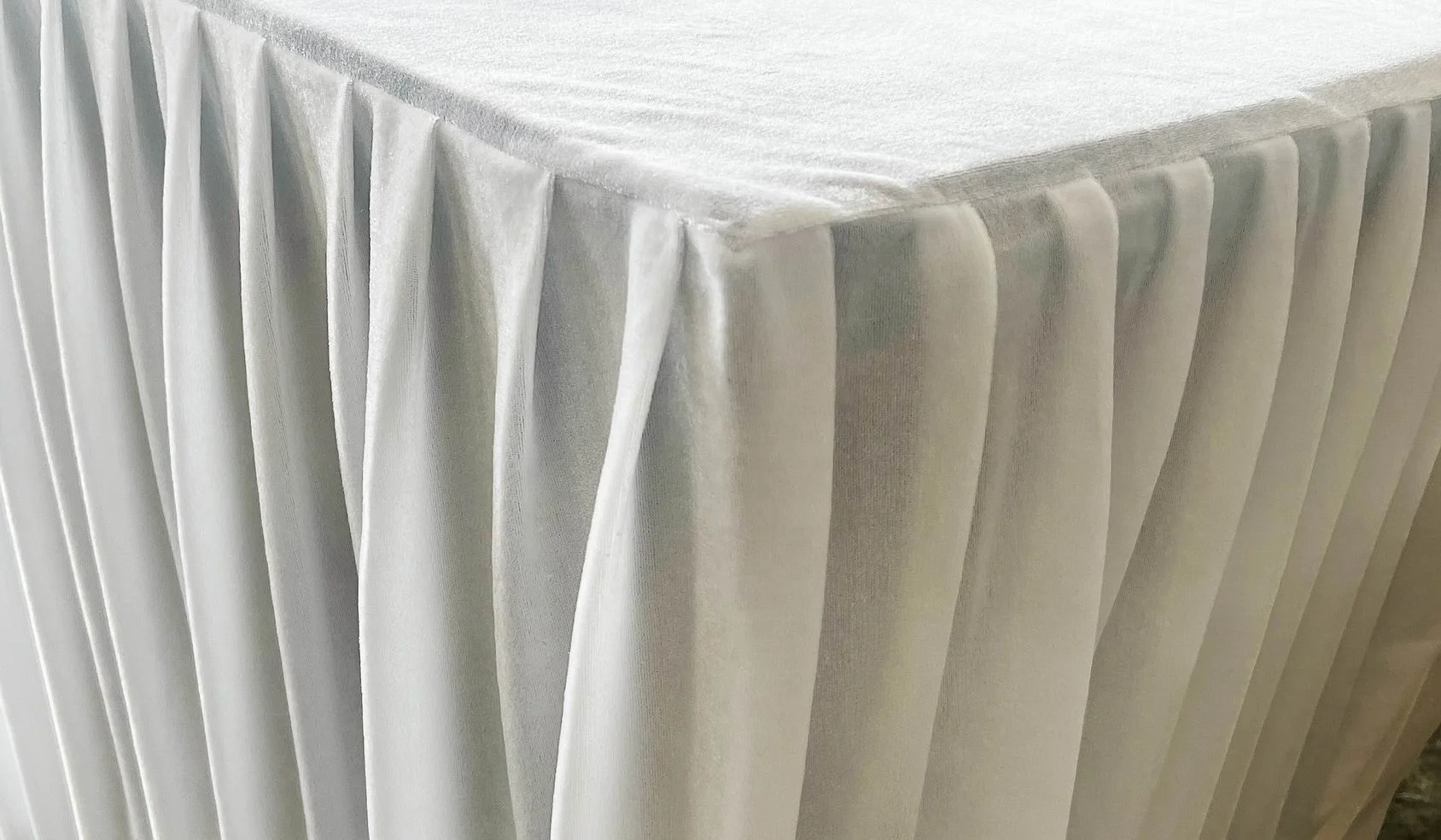 Funeral Table cloth made by velvet fabric and satin fabric religious tablecloth