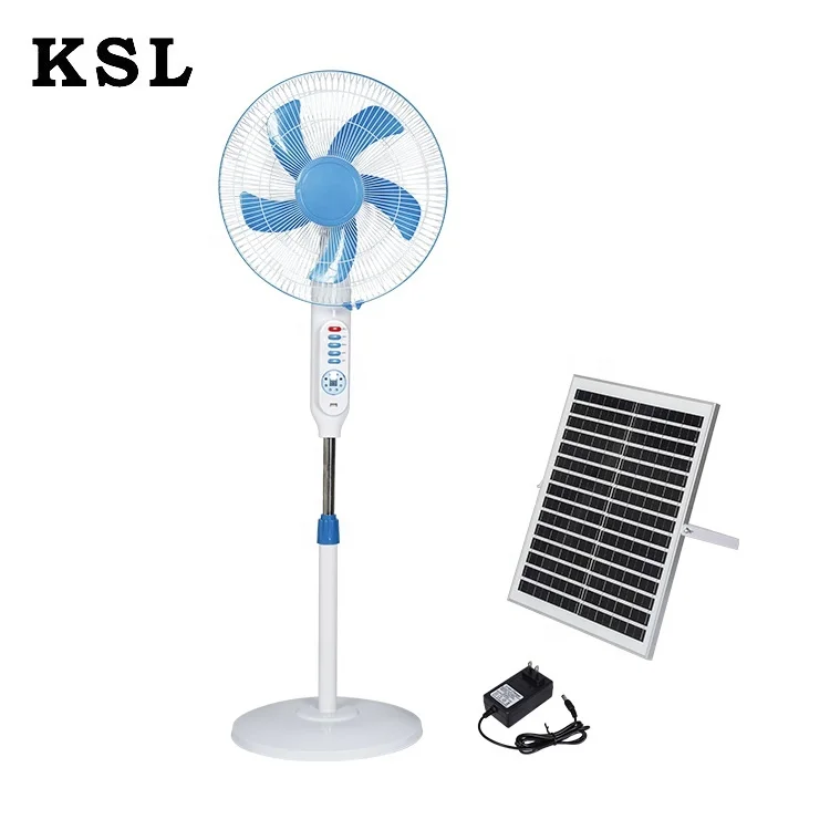 Wholesale Price Three Wind Speed Fan Housing 25w 35w 16inch 18inch Stand Solar Floor Fan