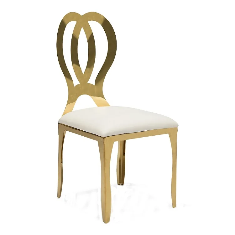 Дизайнерские стеклянные металлические ножки из нержавеющей стали Свадебный кофейный обеденный стол 6