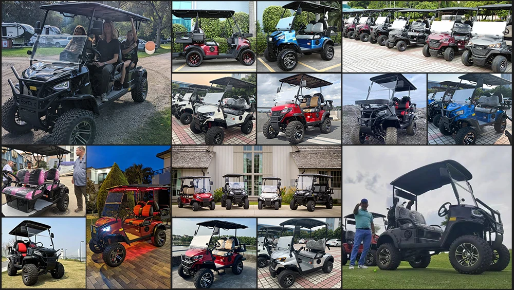 Max 72V 5Kw Ac System Golf Cart Off Road Buggy Garden Villa Hunting Golf Cart Electric 72V Electric Club Car
