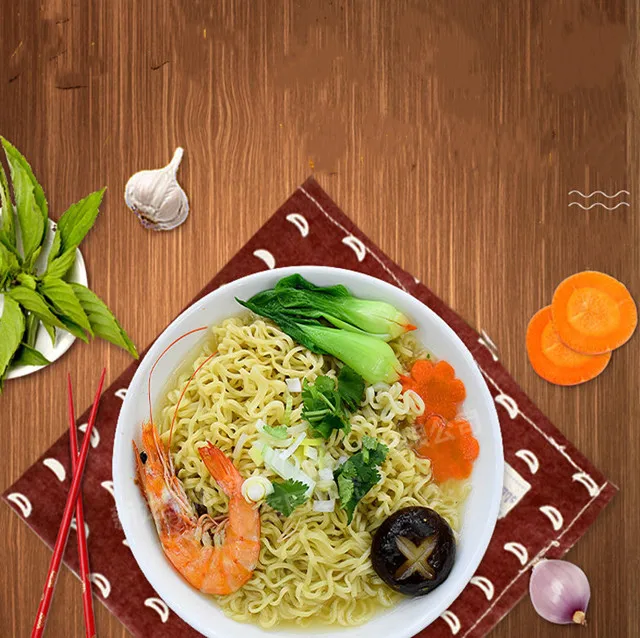 Seasoning Powder Shrimp Flavor Packaging Noodle Chinese Customized OEM Instant Noodles Price