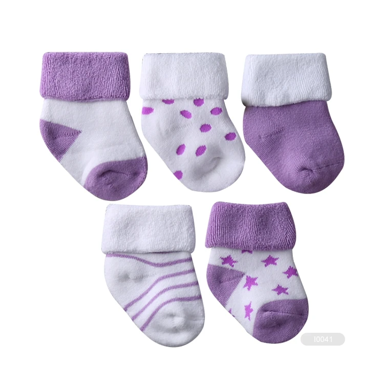 RJ-I0007 newborn baby cotton socks kids 100% cotton socks