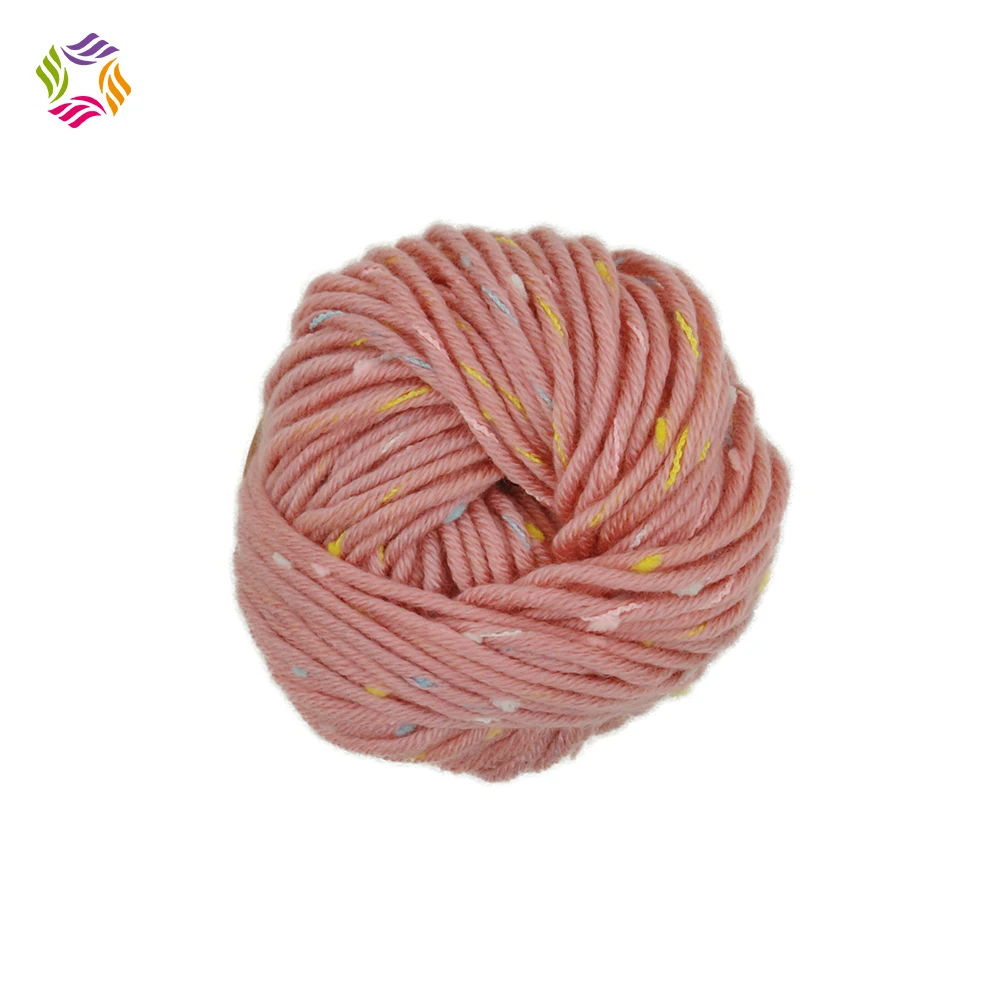 Charmkey 100% Acrylic Dot Yarn Fancy Knitting Yarn For Crochet Sweater And Scarf