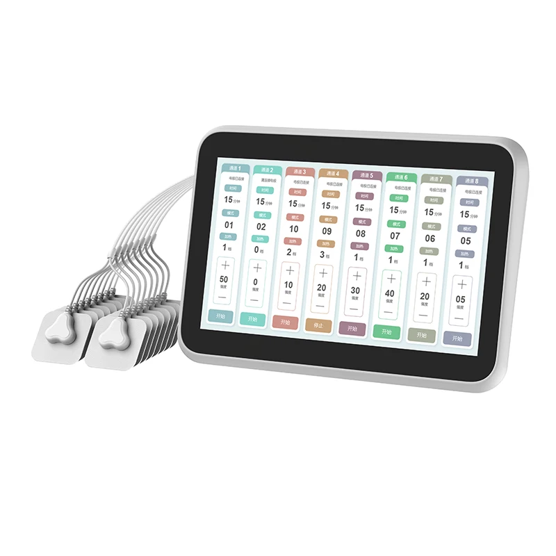 Customized Home Use Whole Body Massage Medical Medium Frequency Pain Relief 8 Channels Pain Relief Therapy Machine IFT Tens Unit