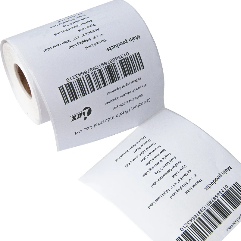 100x150 mm direct thermal label sticker 4x6 barcode blank permanent self adhesive labels for whisky shipping