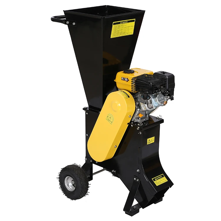 7HP Gasoline HSS Chipping Knives Wood Machine Chipper Crusher Shredder