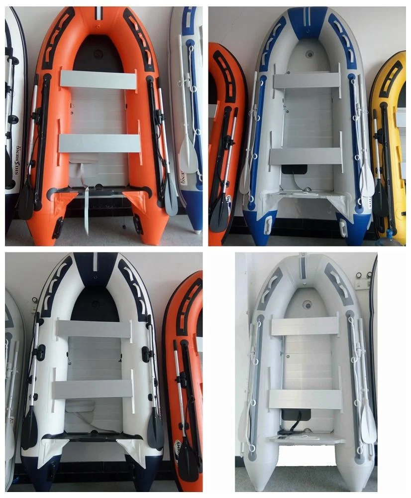 New Drop Stitch PVC/ Hypalon Material Inflatable Dinghy Boat Aluminum Floor Aluminum Transom 7-8 Person Heavy Duty Fishing Boat