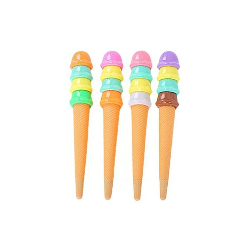 6Pcs/lot  Cute Creative Students Gifts 0.5mm Gel Pen Ice Cream Pens Cartoon Writing Kawaii School Supplies