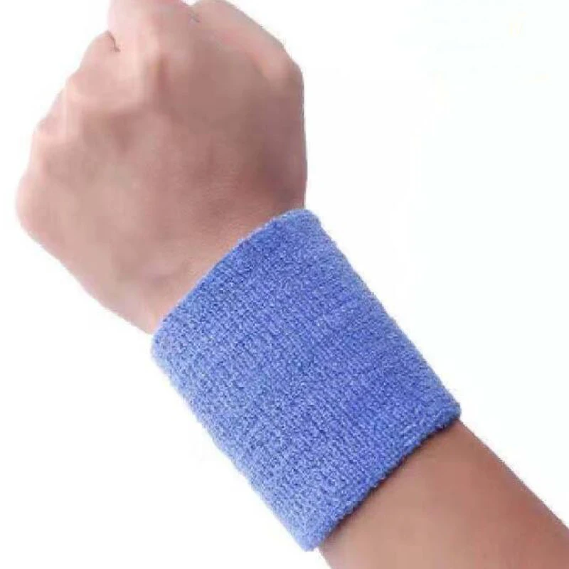 Amazon Hot Sale Promotional Gifts Sport Cotton Absorb Tennis Sweat Wrist Bands With Custom