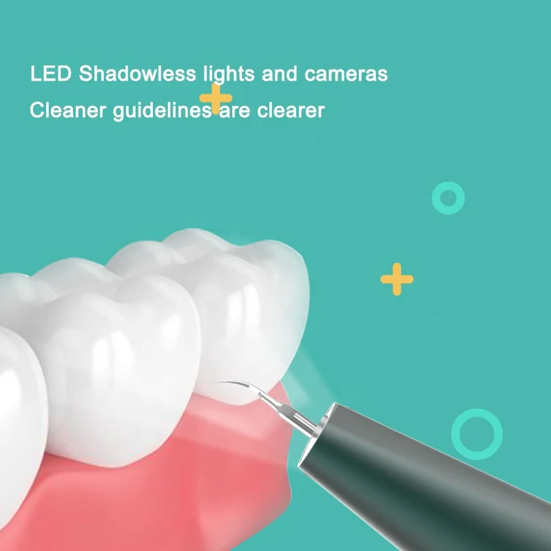 2022 Hot Selling 3 Gear Dental Portable Electronic Ultrasonic Sonic Visual Teeth Whitening For Tartar Remover