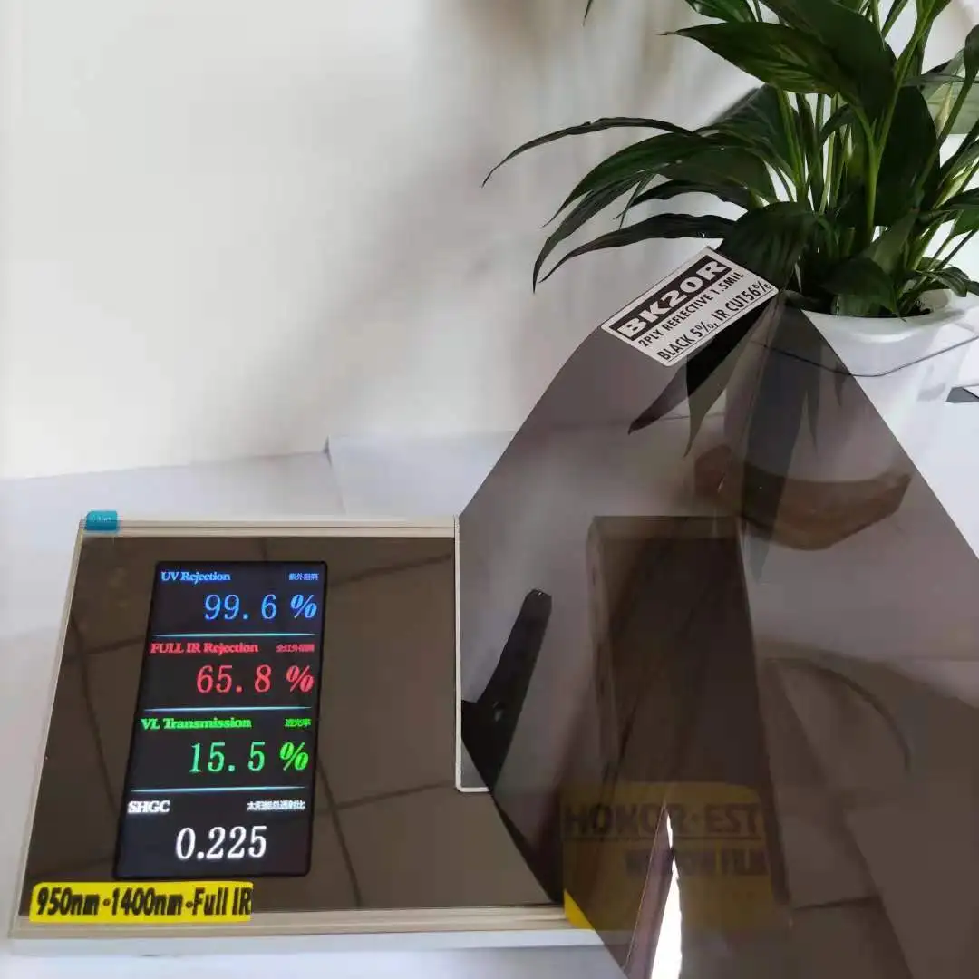 BK20R SOLAR WINDOW FILM VLT 20% IR 56% BLACK SRC SOLAR CONTROL WINDOW TINT AUTOMOTIVE FILM