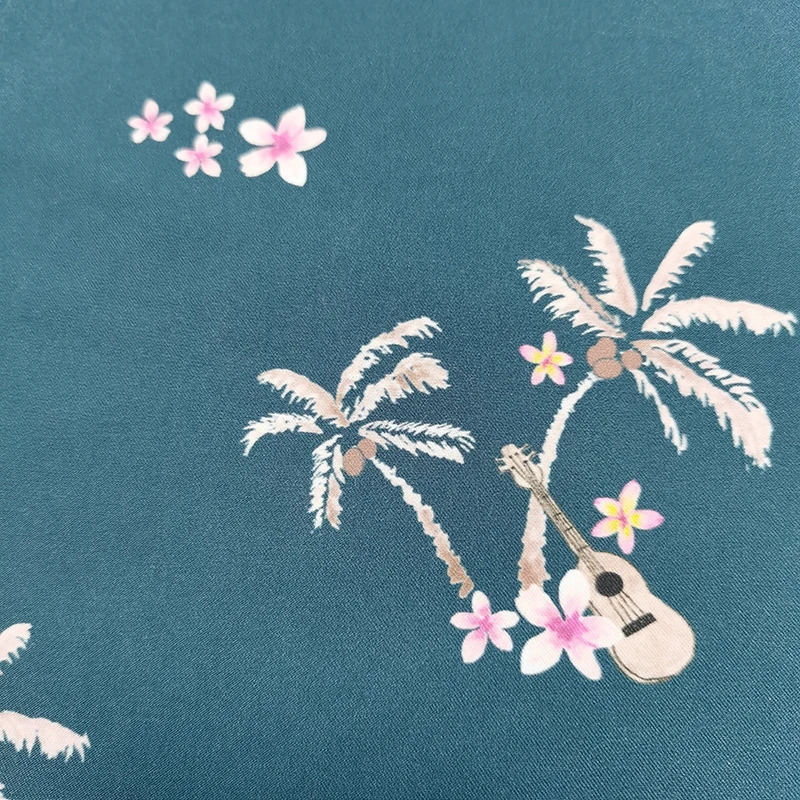 75D * 150D 100 % Recycled Polyester Shorts Fabric Nice Printing Design Beach Shorts Fabric For Summer