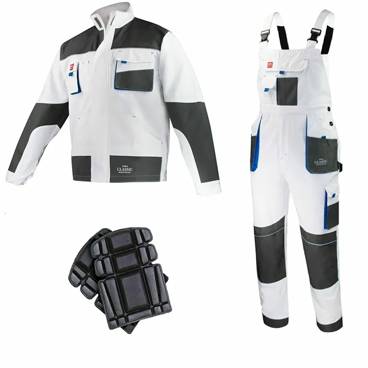 Custom Mens Multi Pockets Bib Pants reflective cargo work pants Reflective Tape Working Uniform Bib Pants