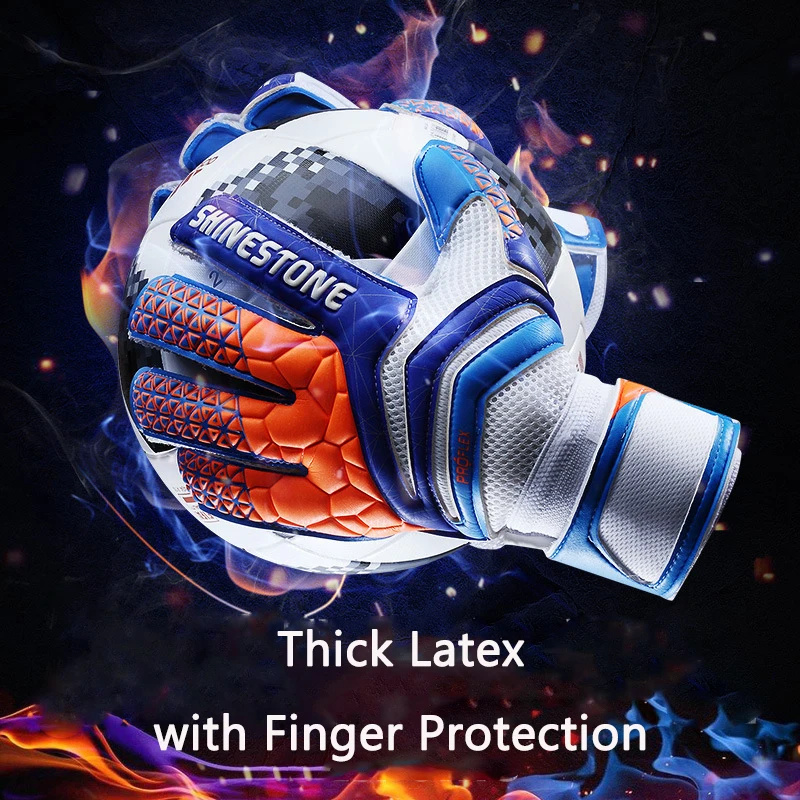 Men Professional Soccer Goalkeeper Gloves Finger Protection Goal Thickened Latex Football for Futbol