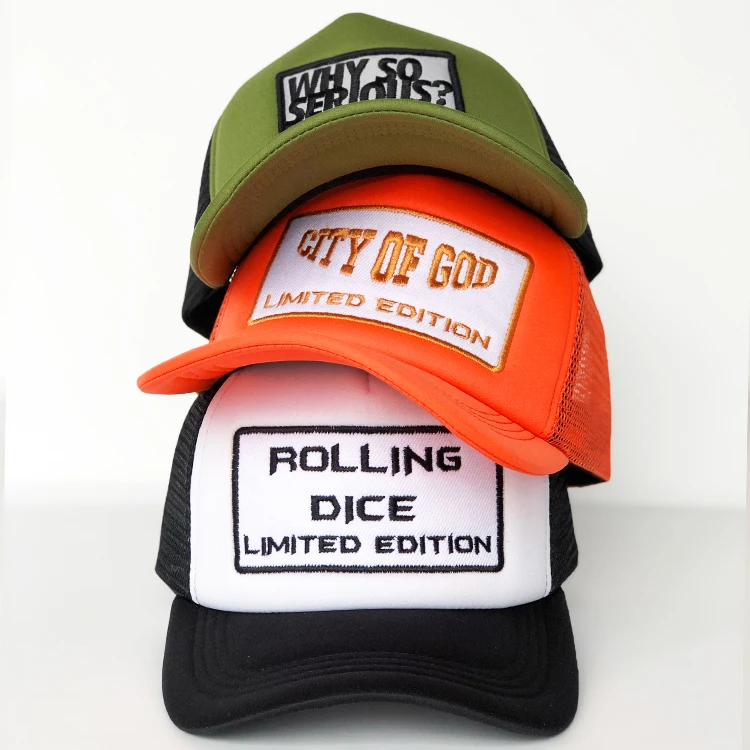 otto foam trucker hats  flex fit fitted trucker hat bill mesh cap rope cotton snapback trucker hat