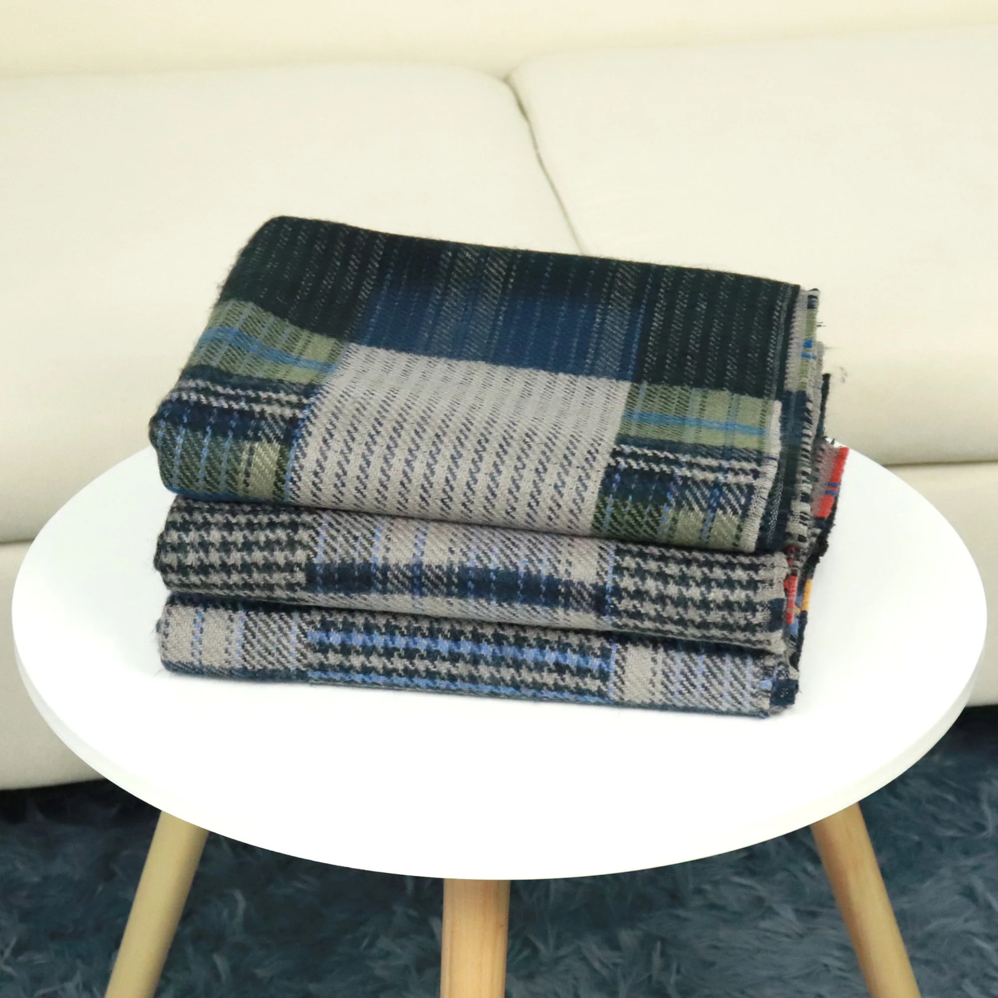 Hand Feel Cheap Customized Knitted Winter Warm Knit Winter Scarf