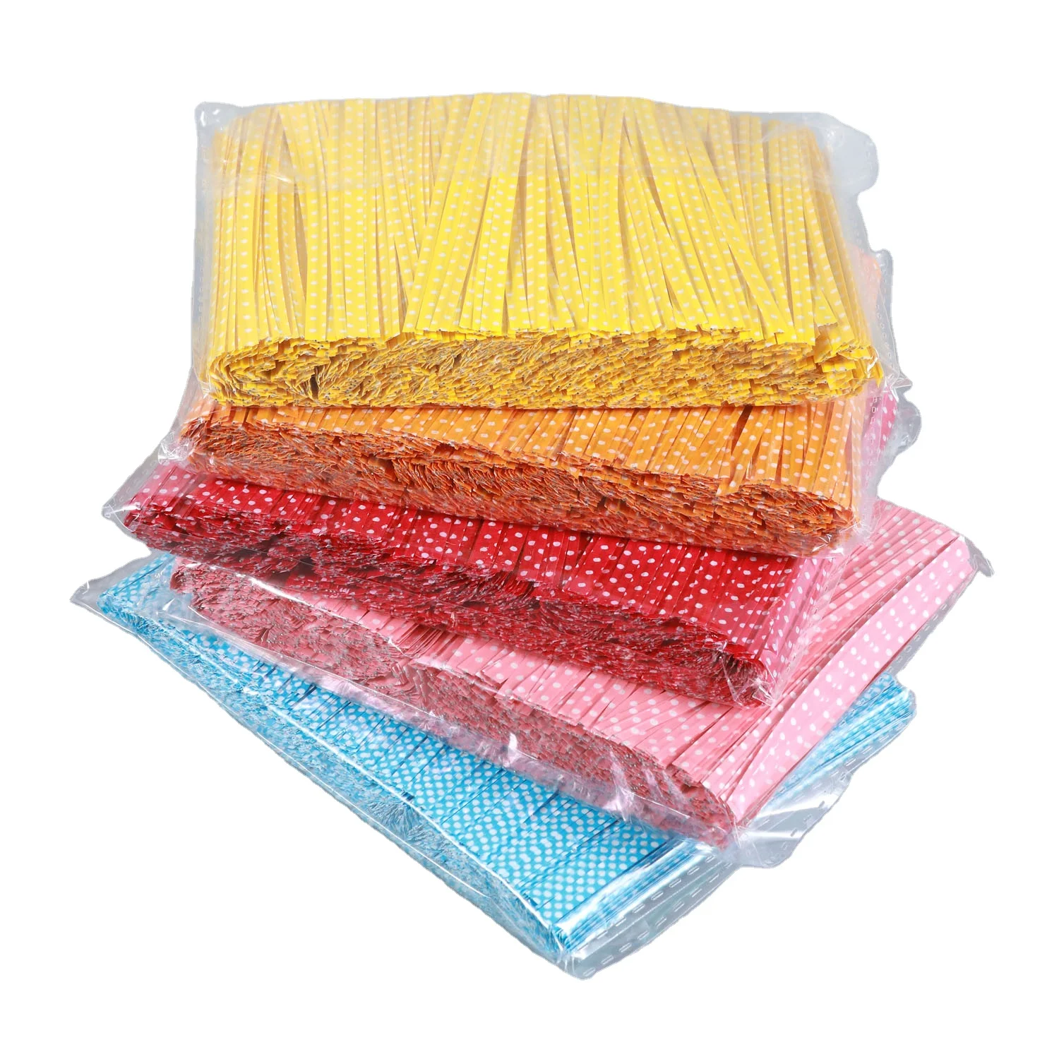 Twist-HD colorful paper twist ties for gifts/sugar/lollipop sticks