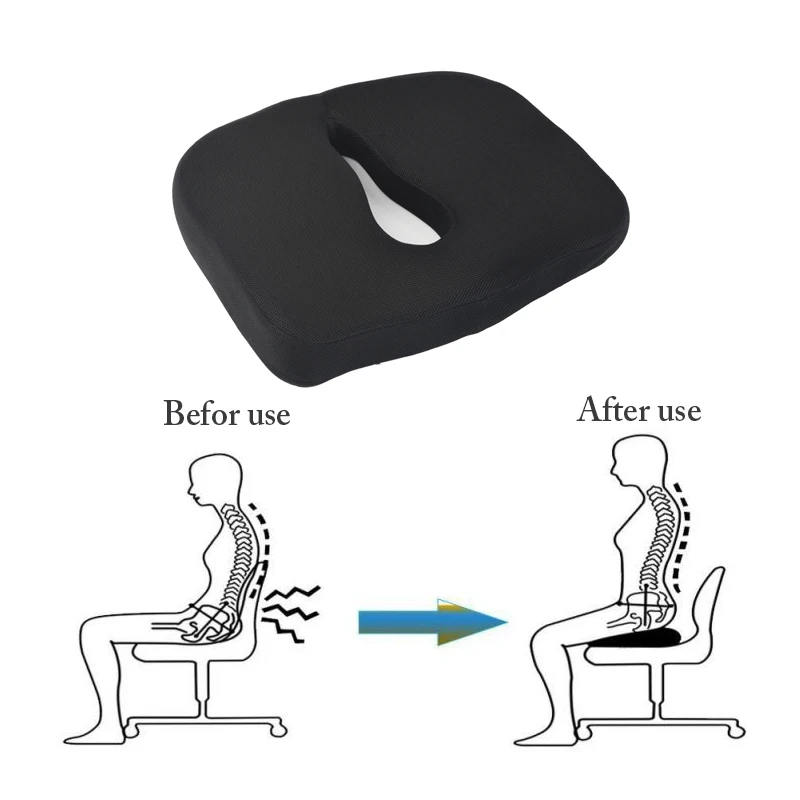 Высокое качество оптовая продажа инвалидное кресло копчик Memory Foam ортопедические подушки сиденья с
