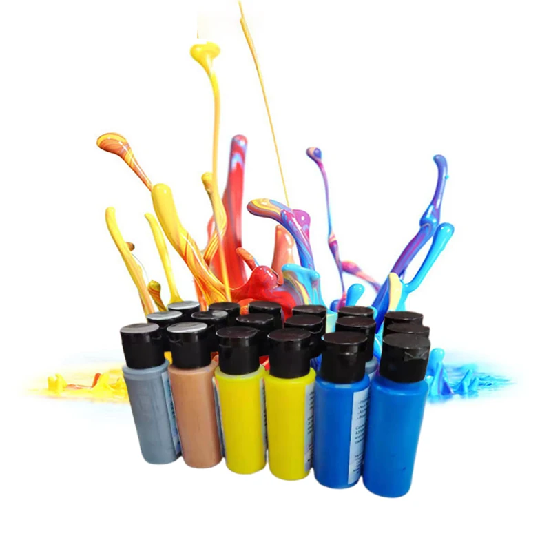 Fluid Paint Kids Diy Liquid Pigment Dye Fashion Violent Bear Acrylic Paint In 18 Different Colors