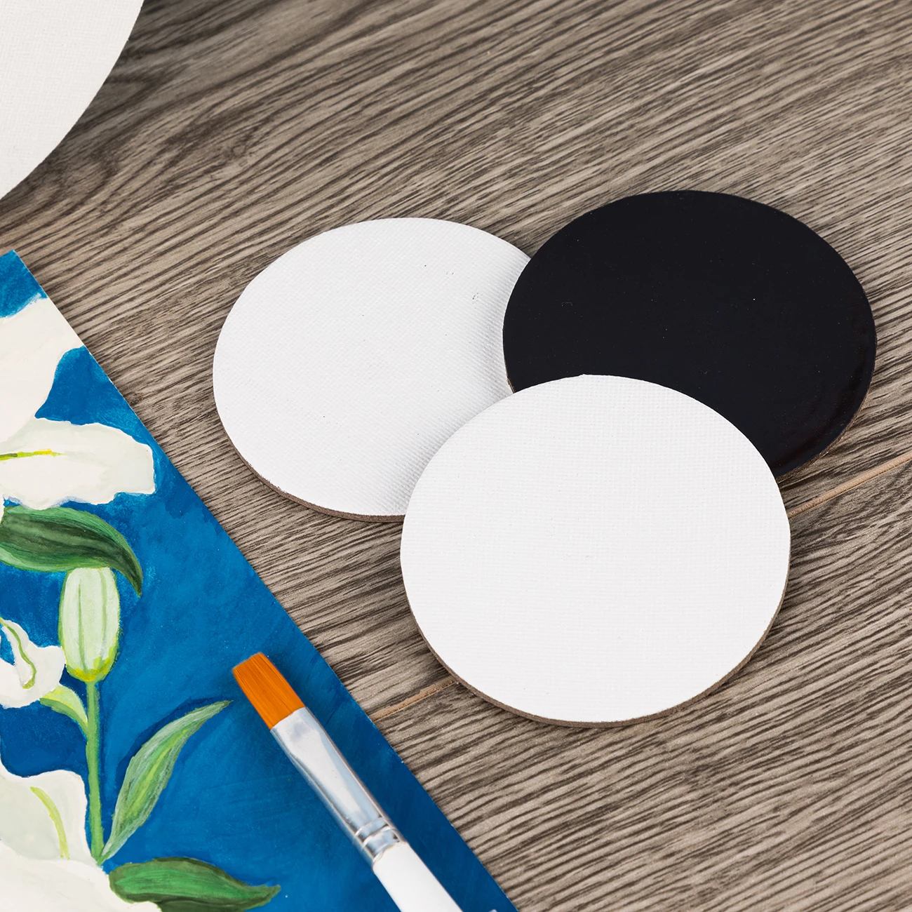 Wholesale Customized Shape Canvas Panel 100% Cotton Stretched Canvas Wooden Framed 280g Professional Artist Canvas Blank