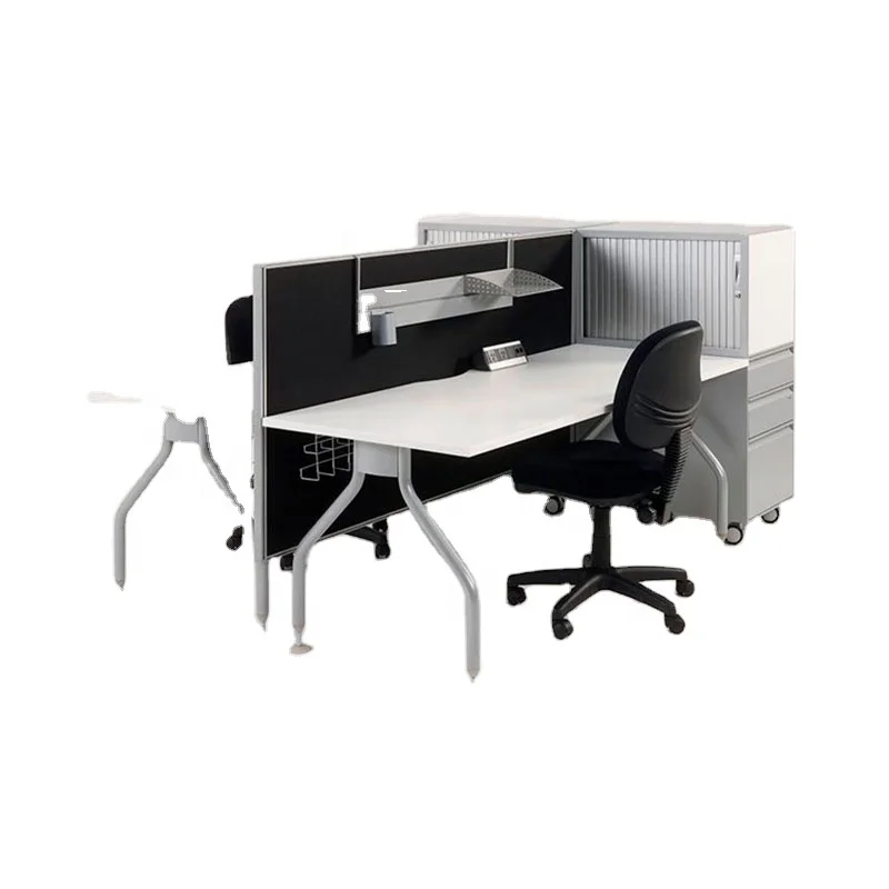 Home Office Furniture 2 Person Desk Office Employee Workstation